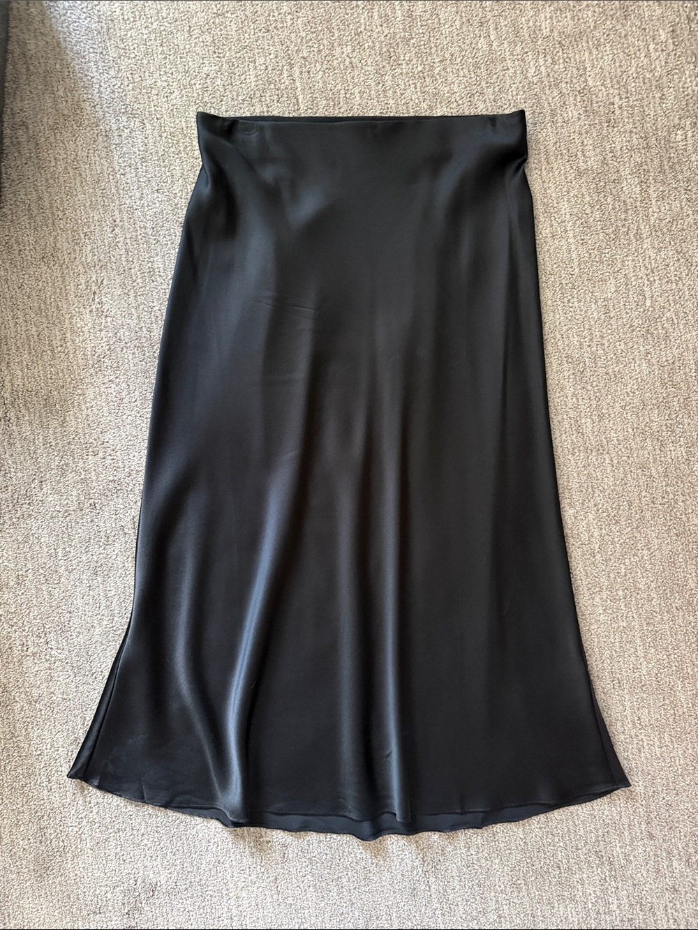 Quince Black Silk Maxi Skirt